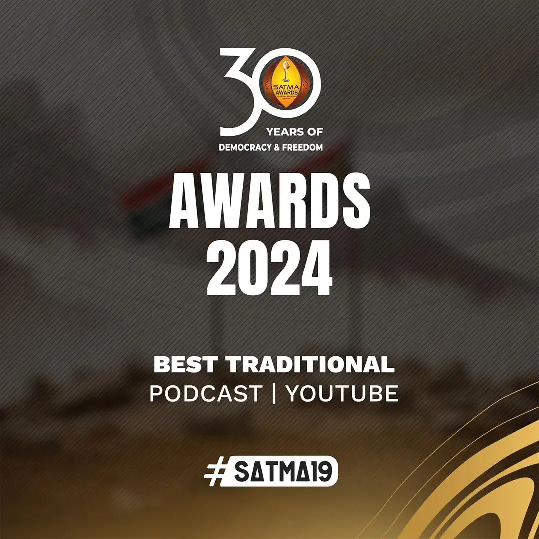 Embo Films receiving the 2024 SATMA Award for Best Traditional YouTube Content